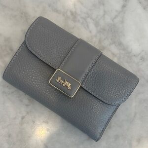 Coach Gray Leather Women's Wallet